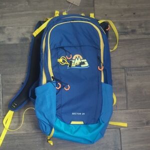Blue and Yellow Backpack